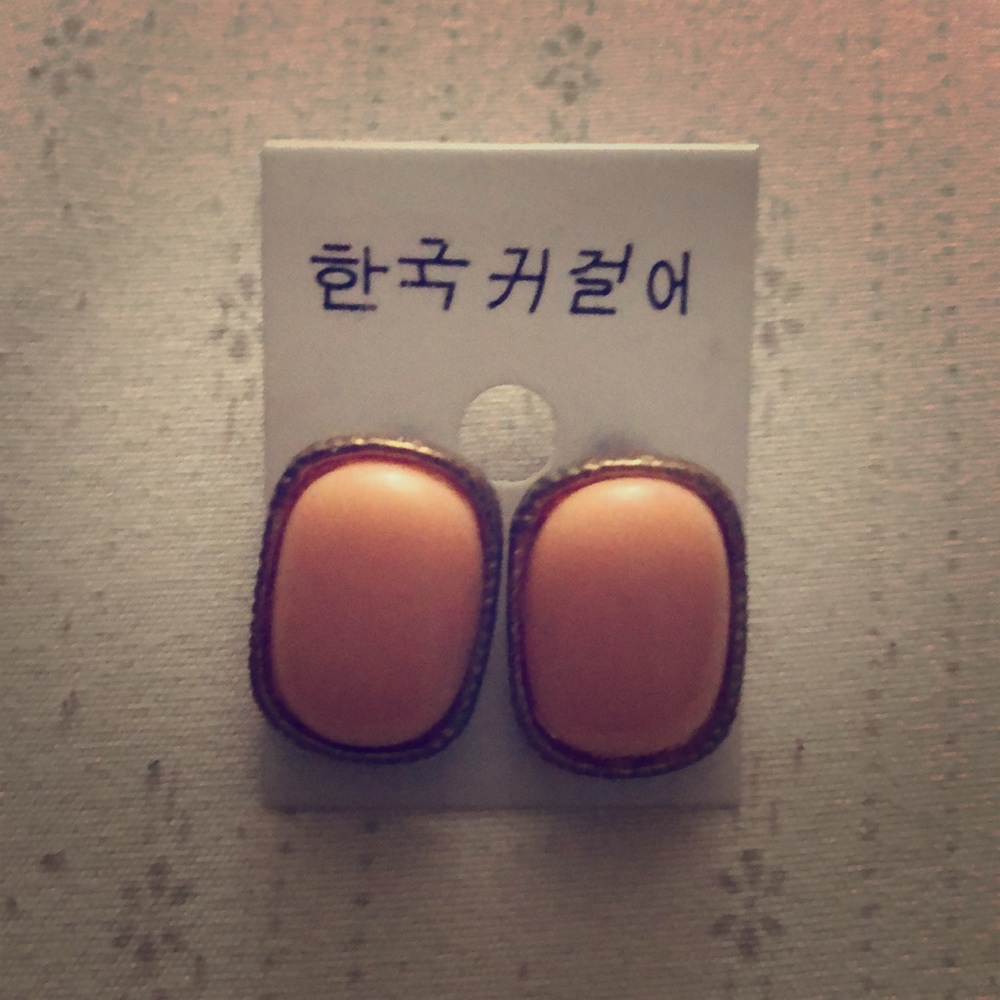 Coral earrings